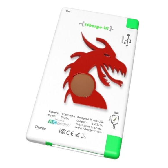 Power Bank Dragon Charm iPhone Android Cell Phone Tablet - Picture 1 of 17